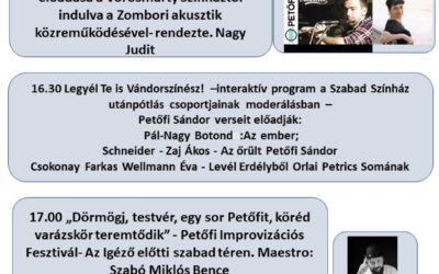 Szabad Színház – Pönögei Kis Pál Vándorszínjátszó Fesztivál Június 10-ei program