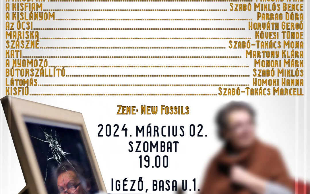 Szabad Színház – Schwajda György – Nagy Judit: A szent család PREMIER